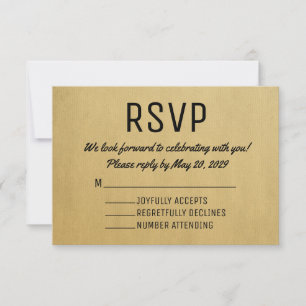 Antieke RSVP-kaart Mid Century-reactiekaarten RSVP Kaartje