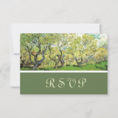 Antieke RSVP trouwkaarten Kaart (Achterkant)