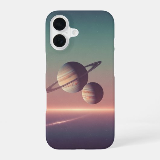 Antieke ruimte horizon iPhone 16 hoesje (Achterkant)