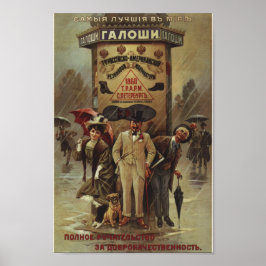 Antieke Russische advertentie Poster