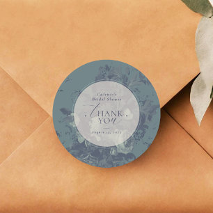 Antieke Rustieke Bloem Bruidsfeest Welkomstbord Ronde Sticker