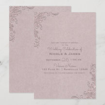 Antieke Rustieke Glamour Elegante Roze Hoek Bruilo