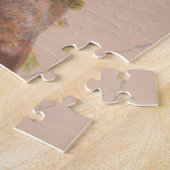 Antieke Rustieke Kruis, Wilde Rozen, Pasen Kaart, Legpuzzel (Zijkant)