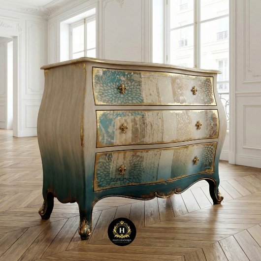 Antieke Rustieke Textuur Decoupage Meubelen Tissuepapier