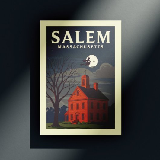 Antieke Salem Massachusetts Briefkaart