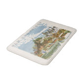 Antieke San Francisco Bay Reisposter Ferryboot Badmat (Gekanteld)