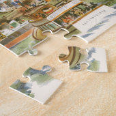 Antieke San Francisco Bay Reisposter Ferryboot Legpuzzel (Zijkant)