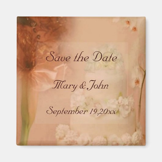 Antieke Save the Date Magneet (Voorkant)