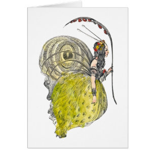 Antieke Schattige Fantasy Vlinderfee met Vleugels