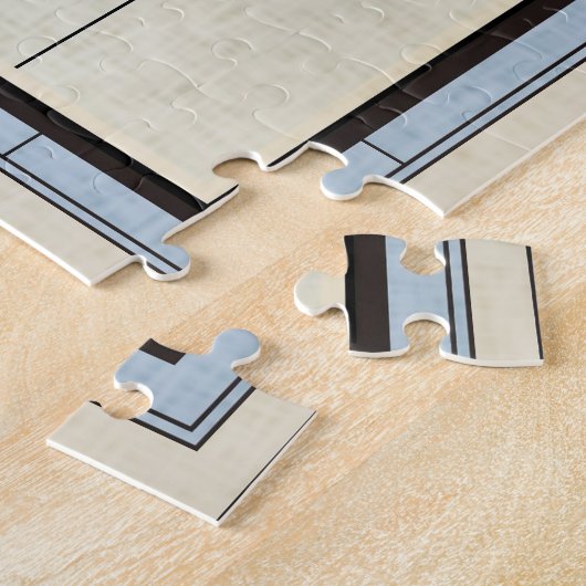 Antieke scheepsvuurtoren voor schepen legpuzzel (Zijkant)