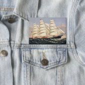 Antieke scheepvaart Zeilschip Currier & Ives Button (Insitu)
