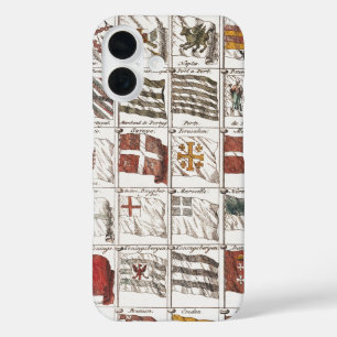 Antieke Scheepvaartvlaggen van de Wereld Poster iPhone 16 Hoesje