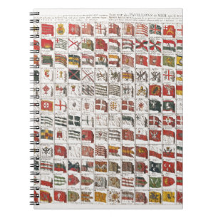 Antieke Scheepvaartvlaggen van de Wereld Poster Notitieboek