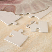 Antieke schelp van de koninginconch, zeedier legpuzzel (Zijkant)