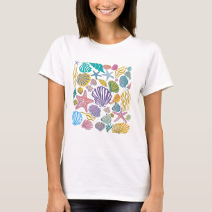 Antieke schelpen t-shirt