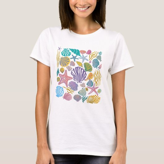 Antieke schelpen t-shirt (Voorkant)