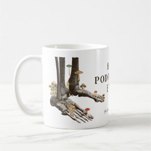 Antieke Schimmel Skelet Voeten Beste Podoloog Ooit Koffiemok