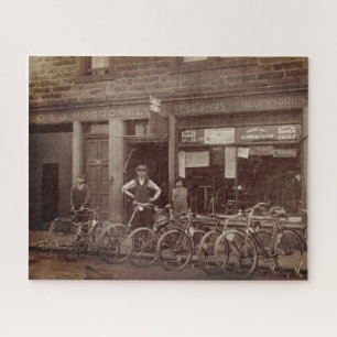 Antieke Schotse Fietsenwinkel G J MacDonald c 1925 Legpuzzel