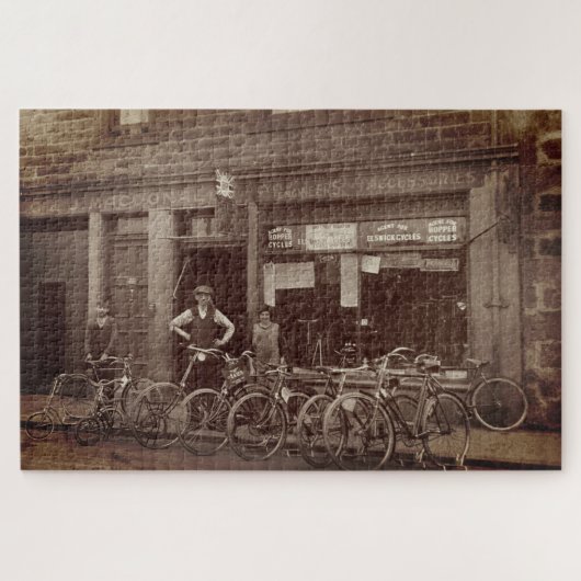 Antieke Schotse Fietsenwinkel G J MacDonald c 1925 Legpuzzel (Horizontaal)