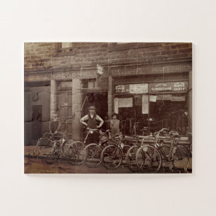 Antieke Schotse Fietsenwinkel G J MacDonald c 1925 Legpuzzel