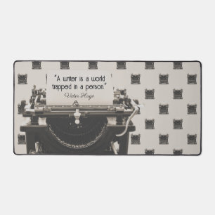 Antieke schrijfmachine bureaumat