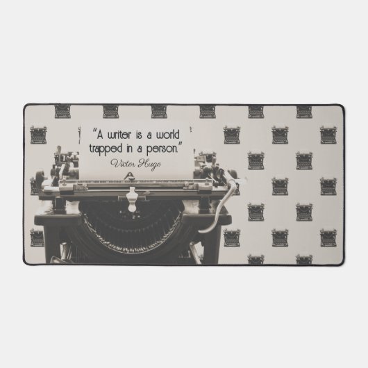 Antieke schrijfmachine bureaumat (Voorkant)