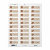 Antieke schrijfmachine etiket (Full Sheet)