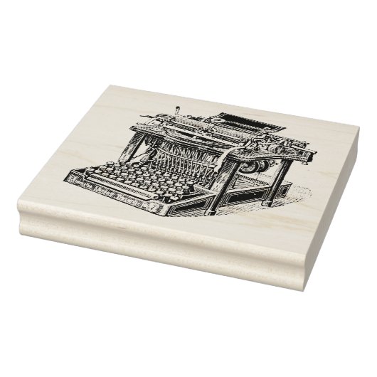 Antieke schrijfmachine Lithografie Rubberstempel (Stempel)