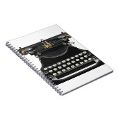 Antieke schrijfmachine notitieboek (Rechterzijde)