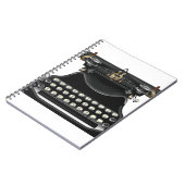 Antieke schrijfmachine notitieboek (Linkerzijde)