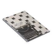 Antieke schrijfmachine notitieboek (Rechterzijde)