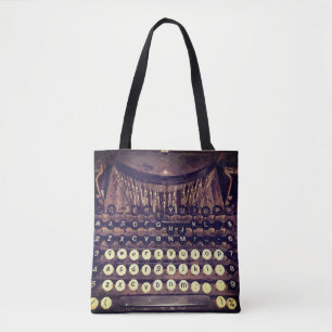 Antieke schrijfmachine tote bag
