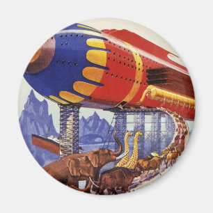 Antieke Sciencefiction, Noachs Ark Wilde Dieren Magneet