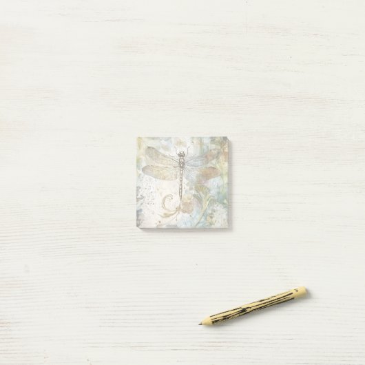 Antieke Serene Libel Post-it® Notes (Op bureau)
