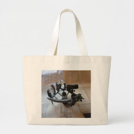 Antieke Sextant Grote Tote Bag