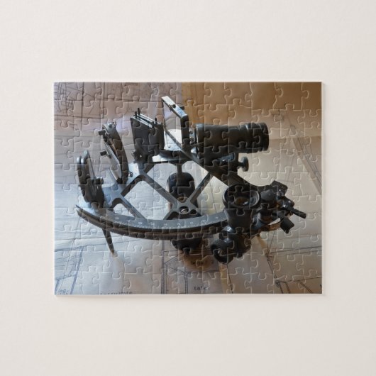 Antieke Sextant Legpuzzel (Horizontaal)