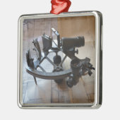 Antieke Sextant Metalen Ornament (Links)