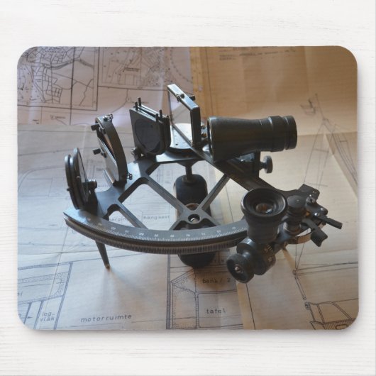 Antieke Sextant Muismat (Voorkant)