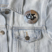 Antieke Sextant Ronde Button 5,7 Cm (In situ)