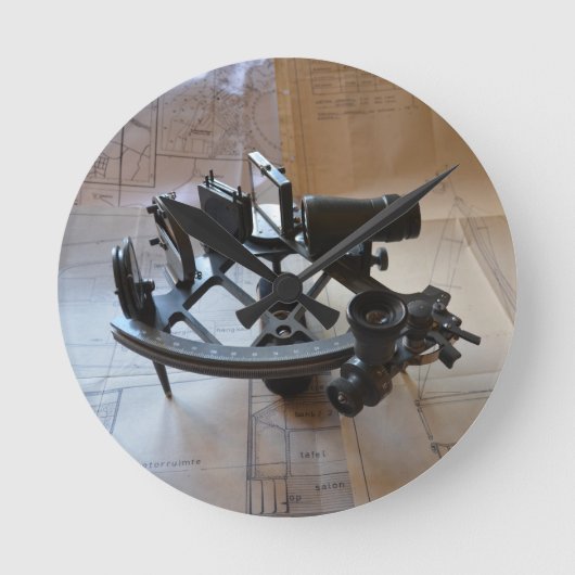 Antieke Sextant Ronde Klok (Voorkant)