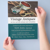 Antieke Sieraden & Sleutel, Antiquair, Winkel Flyer (Hand)