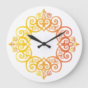 Antieke sierlijst Elegante decoratieve rand Grote Klok