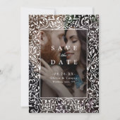 Antieke sierlijst Klassieke trouwfoto Save The Date (Voorkant)