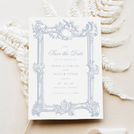 Antieke sierlijst trouwdatum bewaren kaart