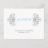 Antieke sierlijst uitnodiging briefkaart (Voorkant)