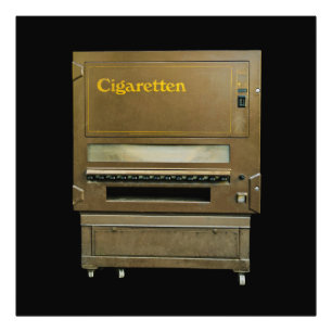 Antieke sigarettenautomaat foto afdruk