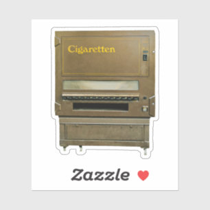 Antieke sigarettenautomaat sticker