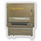 Antieke sigarettenautomaat sticker (Voorkant)