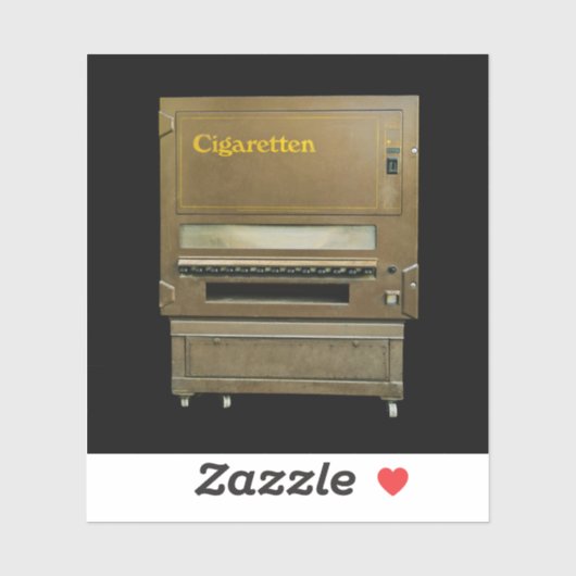 Antieke sigarettenautomaat sticker (Vel)