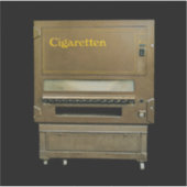 Antieke sigarettenautomaat sticker (Voorkant)